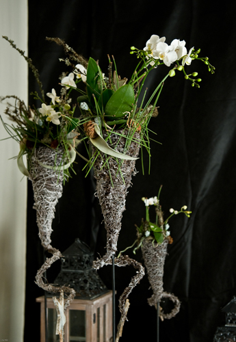  Weihnachtsobjekt mit Orchideen 