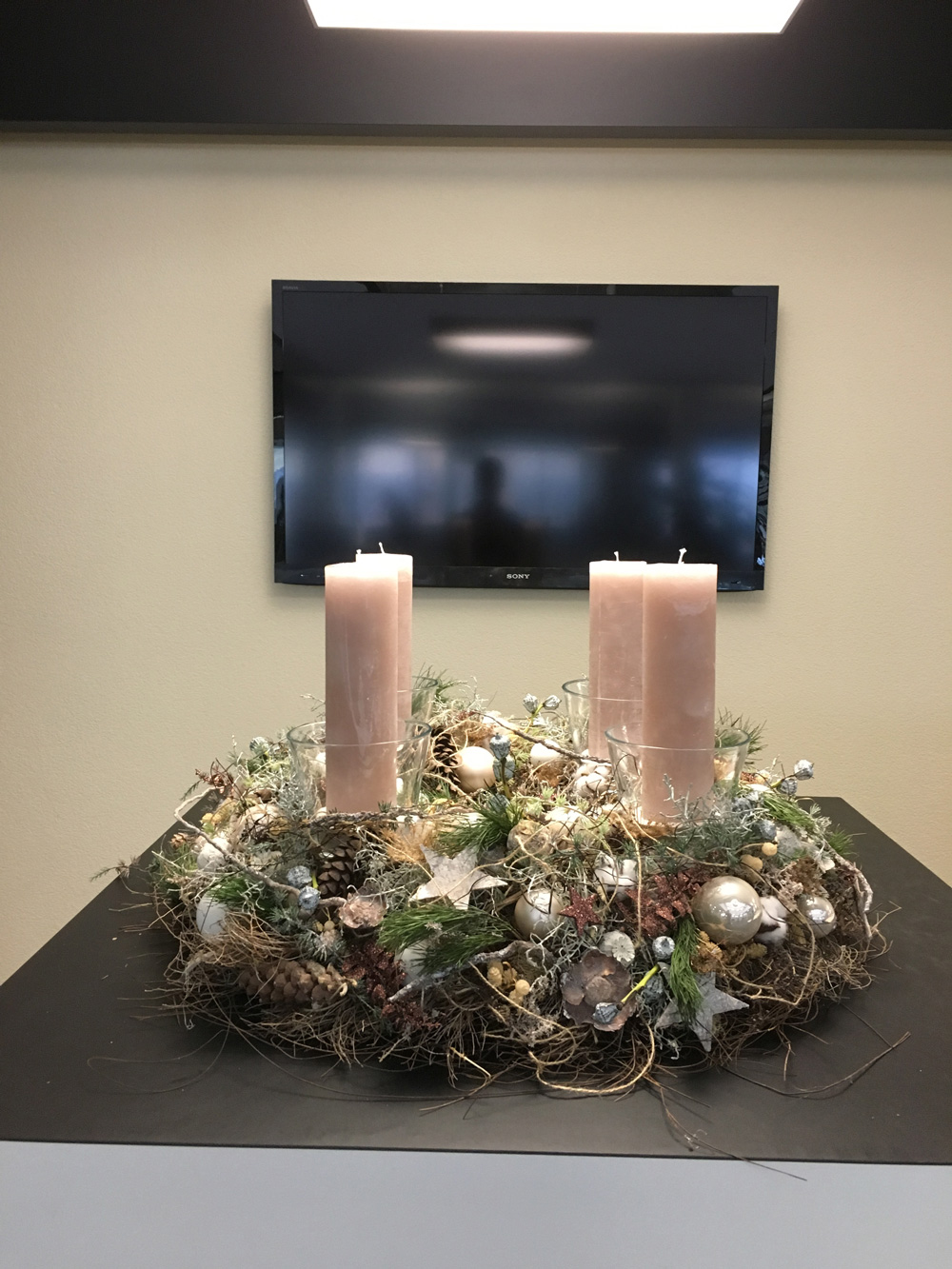 Adventskranz für Empfang 